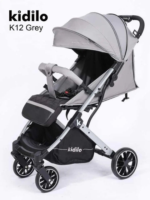 Kidilo K12G Baby Stroller with Canopy & Padded Seat