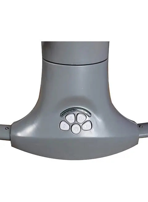 Mastela 3-in-1: close-up of grey swing base control buttons.
