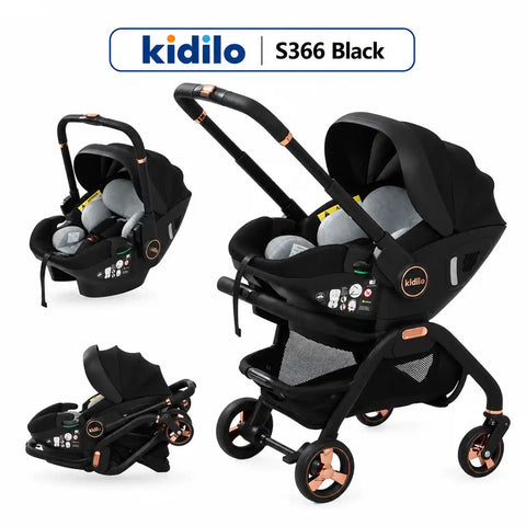 Kidilo S366 2-in-1 Baby Stroller & Infant Car Seat Travel System