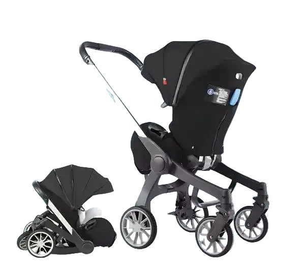 Umbrella X Plus infant carrier on frame with stroller inset